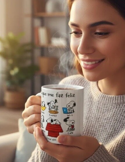 Caneca O Que Me Faz Feliz