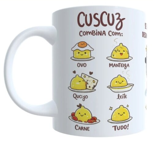 Caneca Cuscuz Se Até O Cuscuz Precisa Descansar Imagina Eu