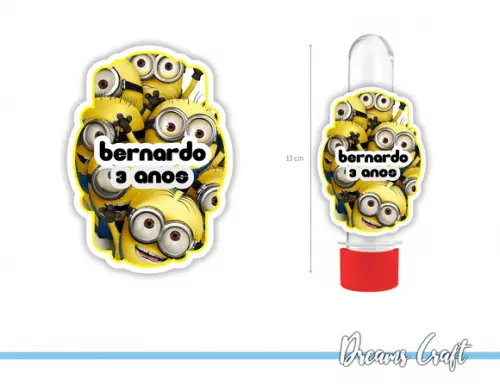 Adesivo para Tubete Minions