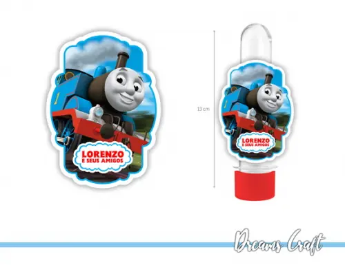 Adesivo para Tubete Thomas e Seus Amigos