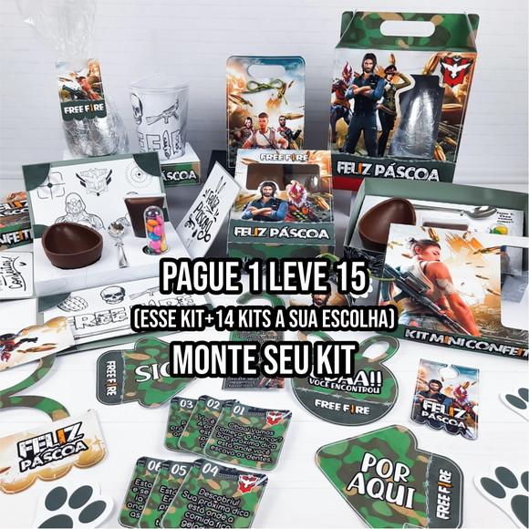Arquivo Corte Kit Páscoa Free Fire Studio e Pdf+14