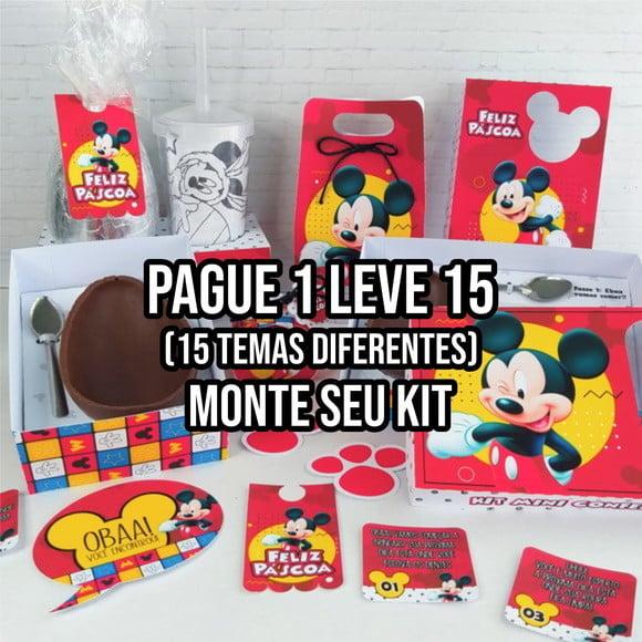 Arquivo Corte Kit Páscoa Mickey Mouse STUDIO E PDF+14 ARQUIV