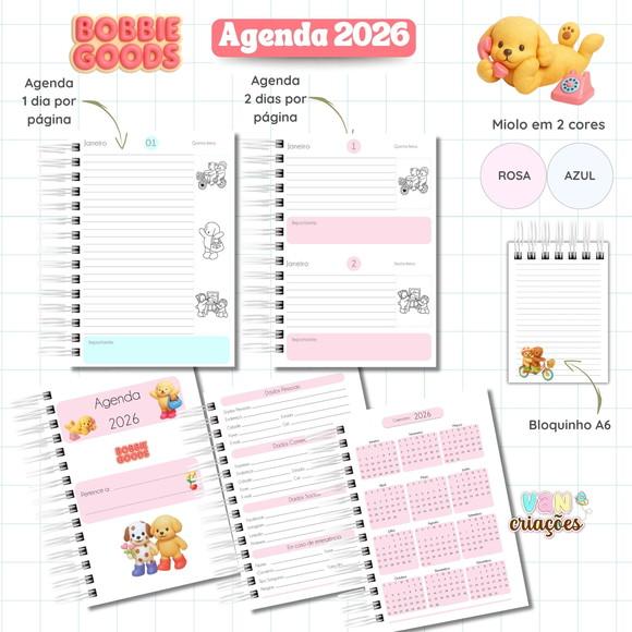 Arquivo de Corte Agenda Bobbie Goods 2