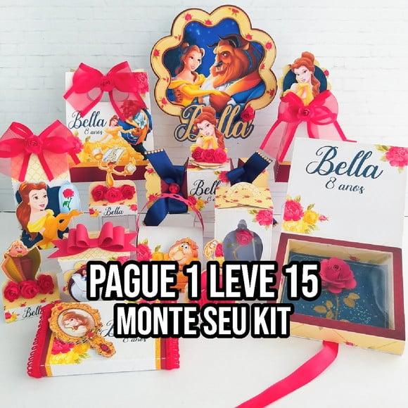 Arquivo de corte Bela e a Fera 4 STUDIO/PDF + 14 ARQUIVOS