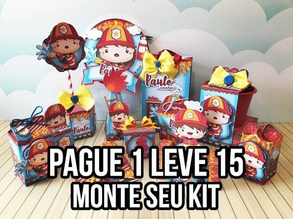 Arquivo de corte Bombeiro STUDIO/PDF + 14 ARQUIVOS