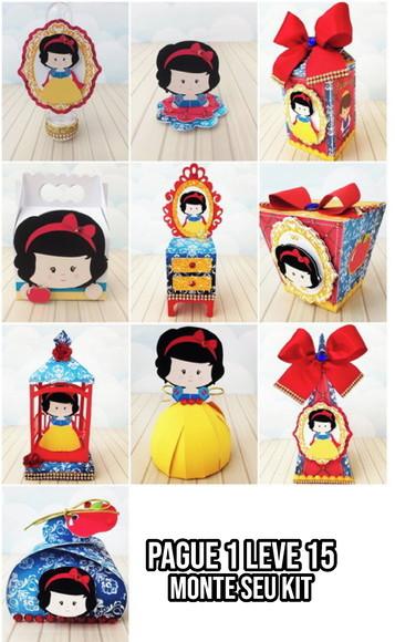 Arquivo de corte Branca de Neve Cute PDF +14 ARQUIVOS