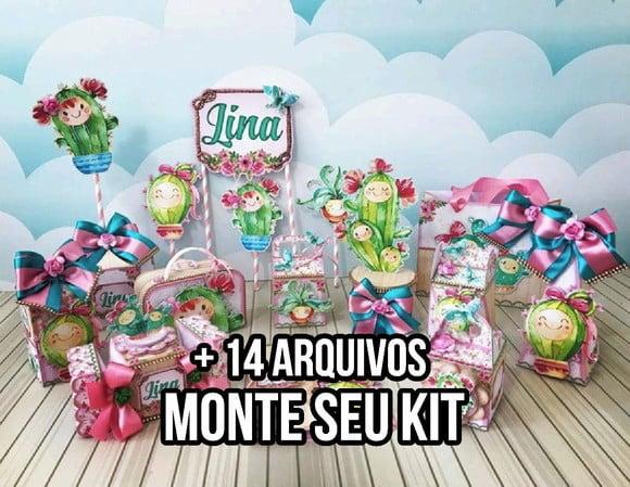 Arquivo de corte Cacto Menina STUDIO + 14 ARQUIVOS