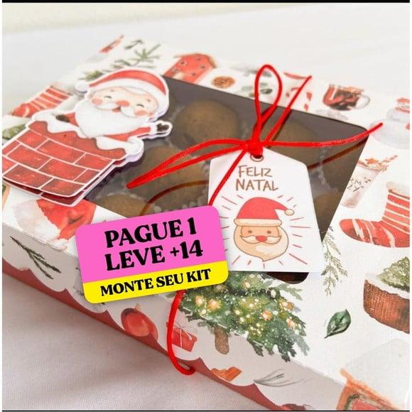 Arquivo de Corte Caixa 12 Doces Natal 1