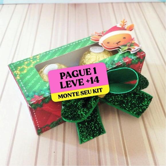 Arquivo de Corte Caixa 2 Doces Ferrero Rocher Natal