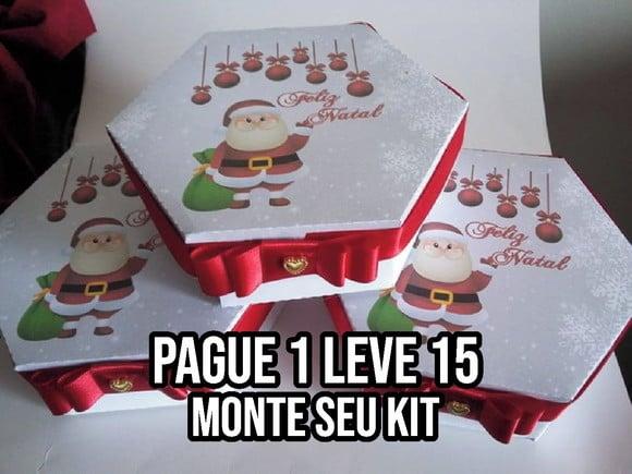 Arquivo de corte Caixa 6 doces Natal com berço STUDIO +14 AR
