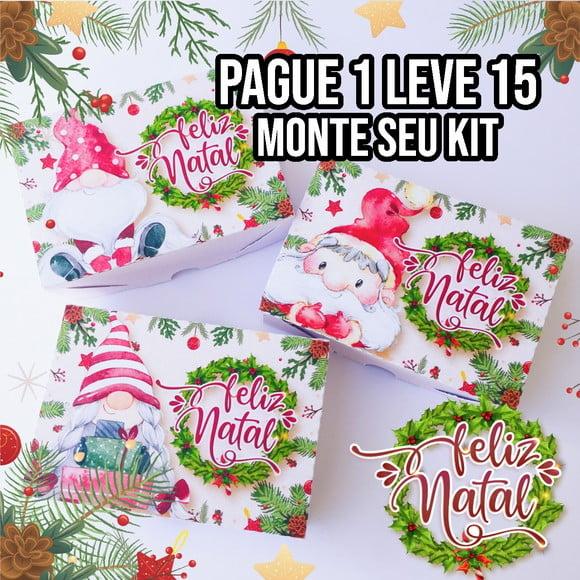 Arquivo de corte Caixa 8 doces Natal STUDIO/PDF+14