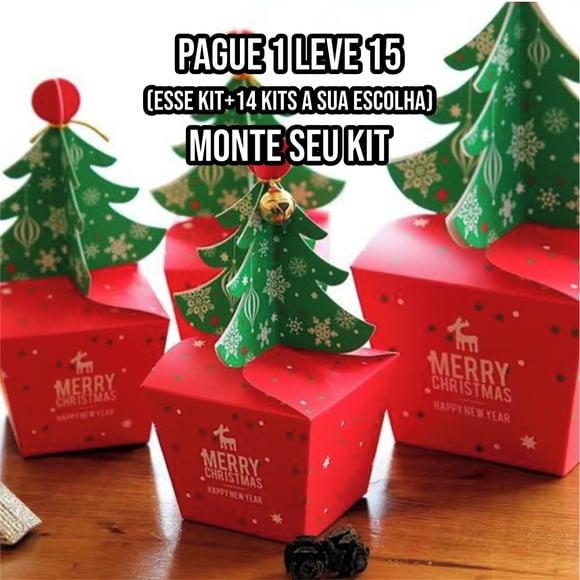 Arquivo de Corte Caixa Árvore de Natal 4 Silhouette