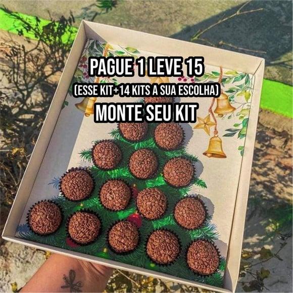 Arquivo de Corte Caixa Árvore de Natal para 15 e 19 Doces
