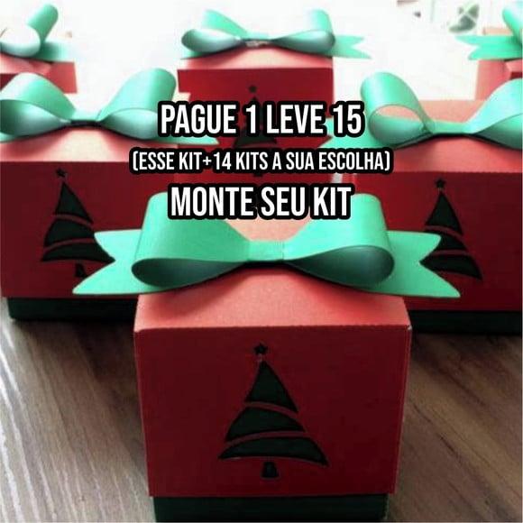 Arquivo de Corte Caixa Árvore de Natal 5 Silhouette