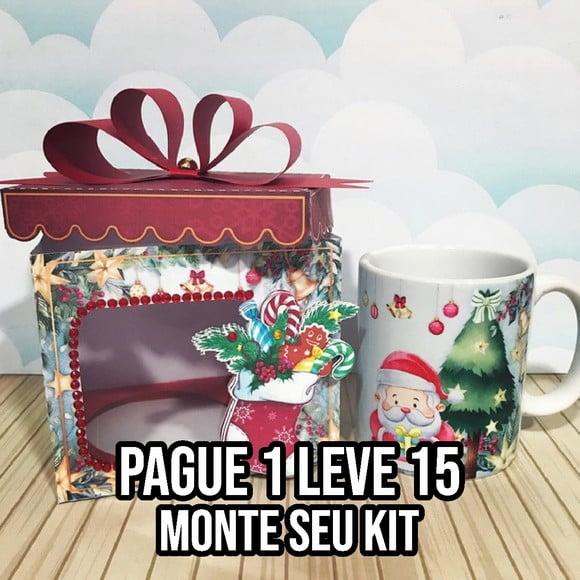 Arquivo de corte Caixa Caneca Natal STUDIO +14 ARQUIVOS