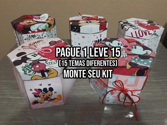 Arquivo de Corte Caixa Explosão Minnie Mickey