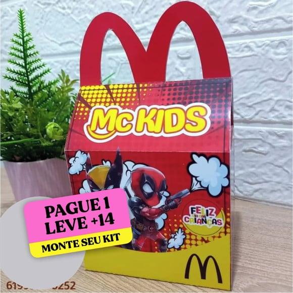 Arquivo de Corte Caixa Mc Lanche Feliz Deadpool e Wolverine