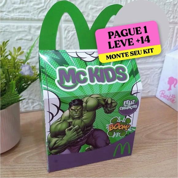 Arquivo de Corte Caixa Mc Lanche Feliz Hulk