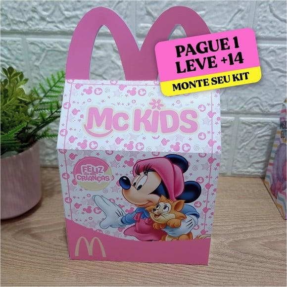 Arquivo de Corte Caixa Mc Lanche Feliz Minnie Rosa