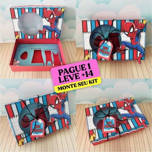 Arquivo de Corte Caixa Mini Confeiteiro Homem Aranha