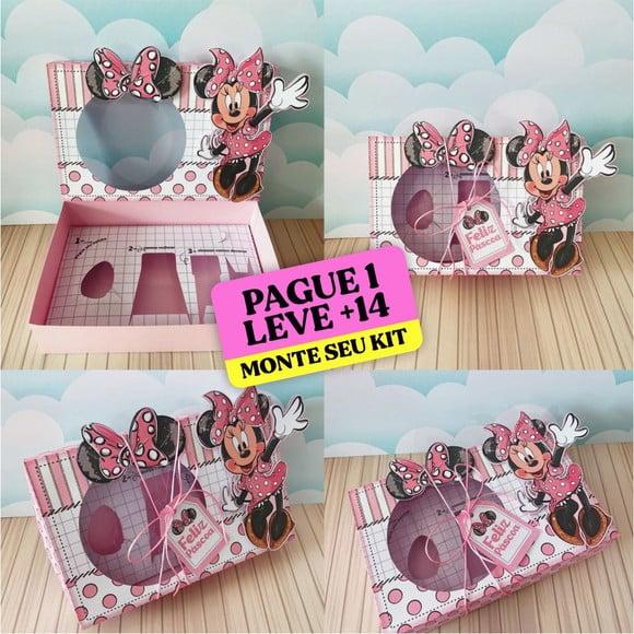 Arquivo de Corte Caixa Mini Confeiteiro Minnie Rosa
