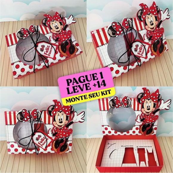 Arquivo de Corte Caixa Mini Confeiteiro Minnie Vermelha