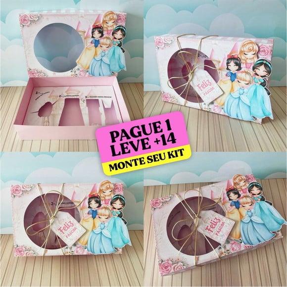 Arquivo de Corte Caixa Mini Confeiteiro Princesas Disney