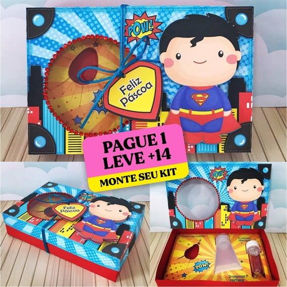 Arquivo de Corte Caixa Mini Confeiteiro Super Homem