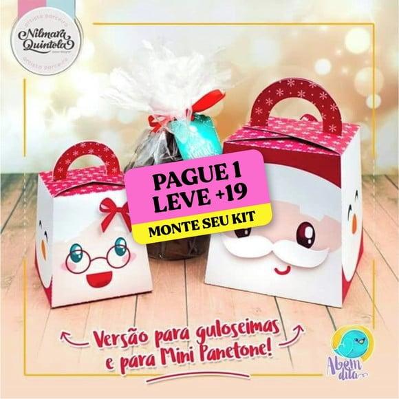 Arquivo de Corte Caixa Mini Panetone Natal