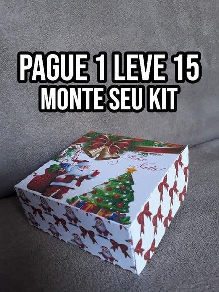 Arquivo de corte Caixa Natal 4 doces STUDIO +14 ARQUIVOS
