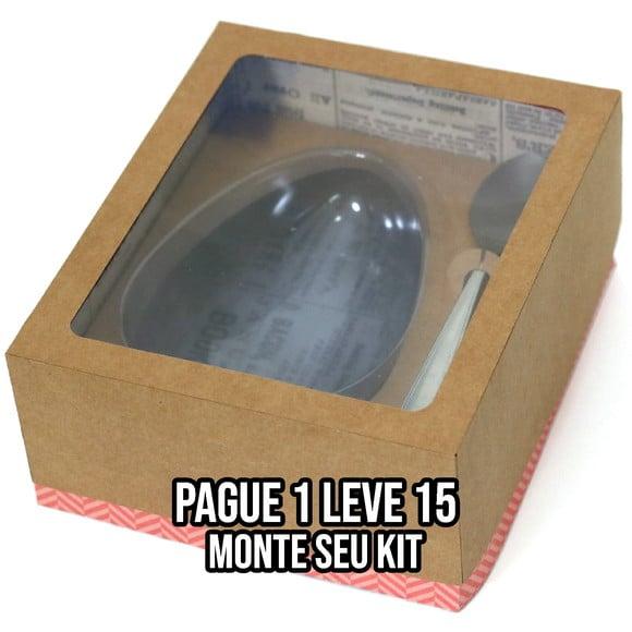 Arquivo de corte Caixa Ovo de Colher 350g PDF+14 ARQUIVOS