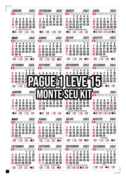 Arquivo de Corte Calendário 2022 3 Png/pdf +14