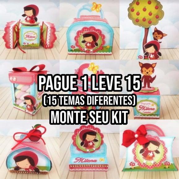 Arquivo de corte Chapeuzinho Vermelho 3 ST/PDF+14 ARQUIVOS