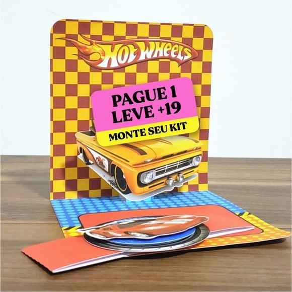 Arquivo de Corte Convite Pop Up Hot Wheels 1