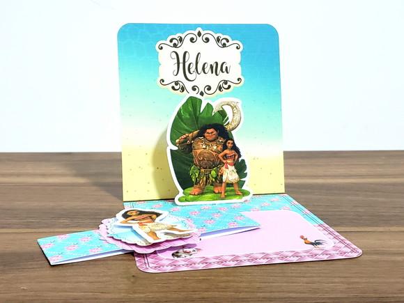 Arquivo de Corte Convite Pop Up Moana 1