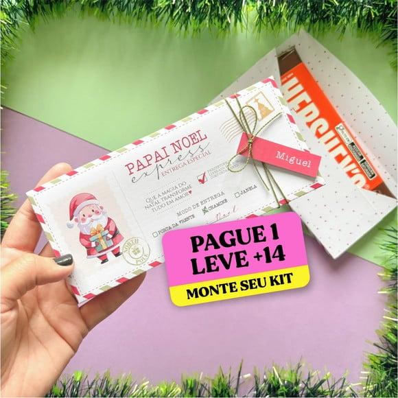 Arquivo de Corte Envelope Barra de Chocolate Natal