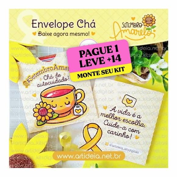 Arquivo de Corte Envelope Chá Setembro Amarelo