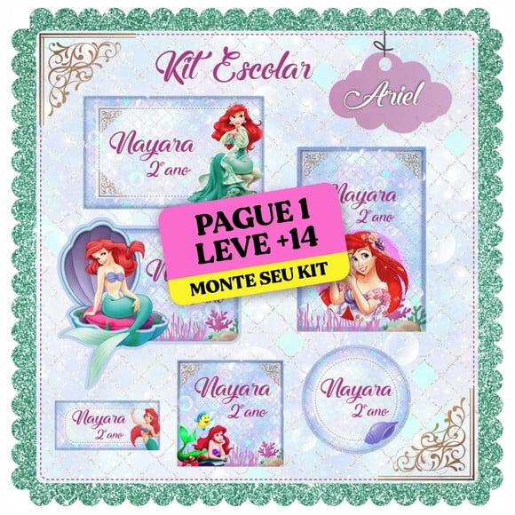 Arquivo de Corte Etiqueta Escolar Ariel 1