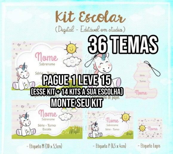 Arquivo de corte Etiqueta escolar 5+14 ARQUIVOS