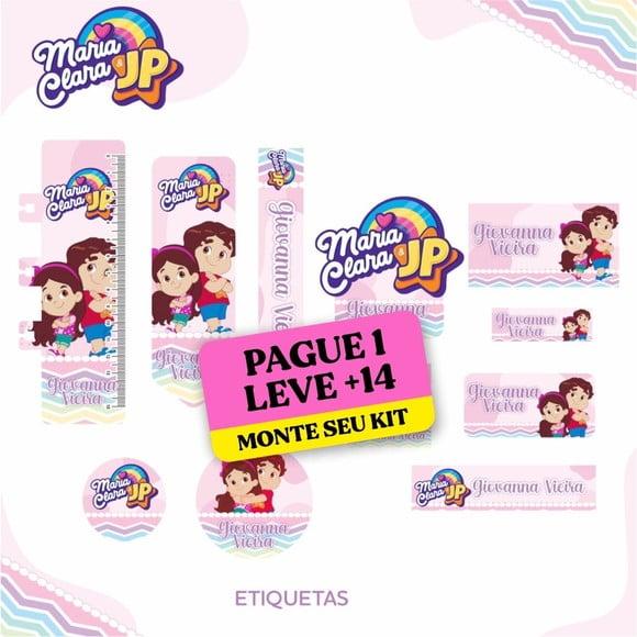 Arquivo de Corte Etiqueta Escolar Maria Clara e Jp 1