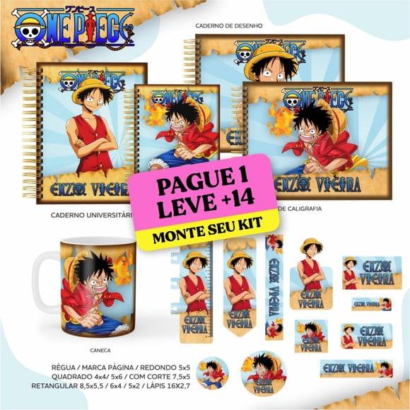 Arquivo de Corte Etiqueta Escolar One Piece 1