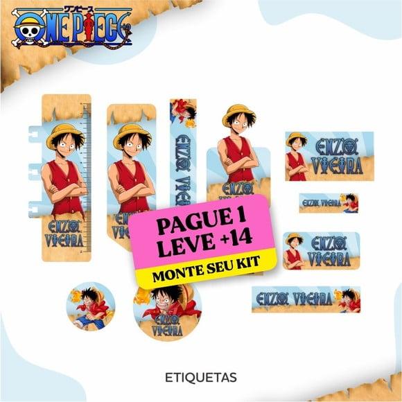 Arquivo de Corte Etiqueta Escolar One Piece 1