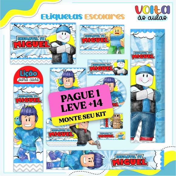 Arquivo de Corte Etiqueta Escolar Roblox 2