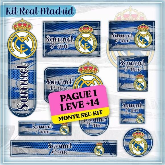 Arquivo de Corte Etiqueta Escolar Real Madri 1