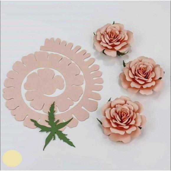 Arquivo de Corte Flor Espiral Gigante Studio e pdf