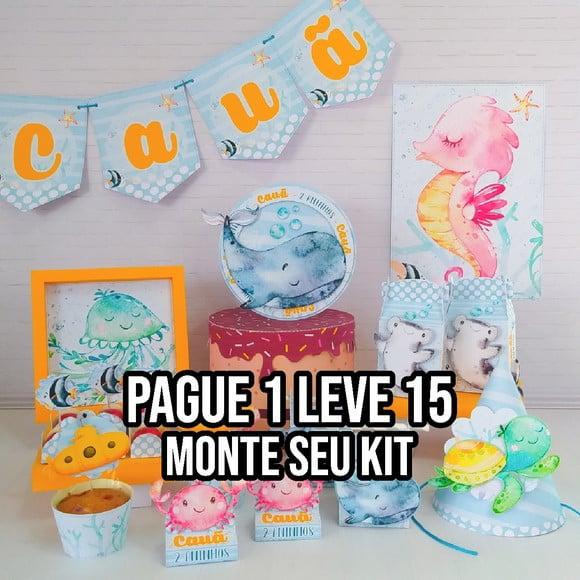 Arquivo de corte Fundo do Mar STUDIO/PDF +14 ARQUIV