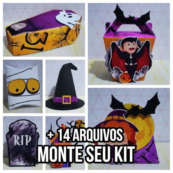 Arquivo de corte Halloween 1 STUDIO/PDF+14 ARQUIVOS