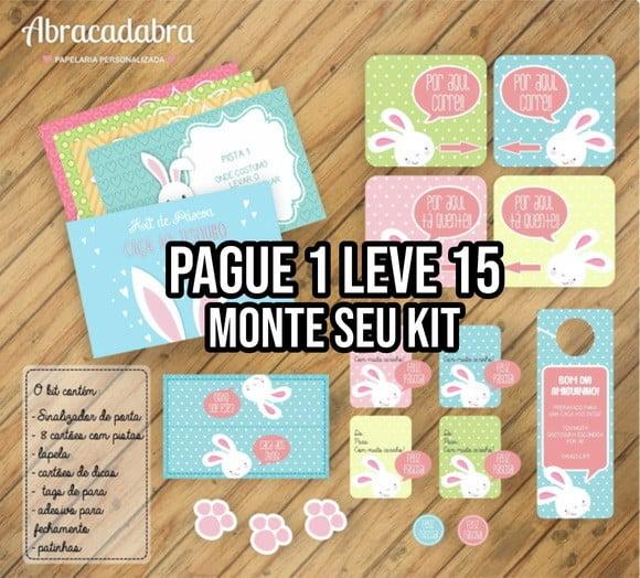Arquivo de Corte Kit Caça aos Ovos de Páscoa 2 Studio/pdf