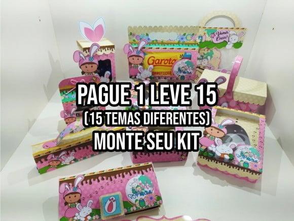 Arquivo de corte Kit Páscoa Menina 5 STUDIO E PDF+14 ARQUIVO