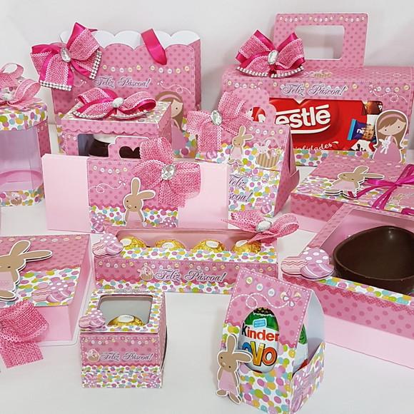 Arquivo de corte Kit Páscoa Menina 4 STUDIO E PDF+14 ARQUIVO